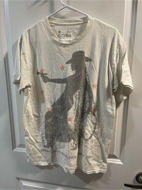 Beyonce Men’s Cream Graphic Cowboy Concert Tee
